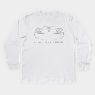 Dodge Challenger R/T Shaker - stencil Kids Long Sleeve T-Shirt